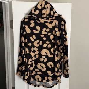 Lularoe Amber brown and black hoodie